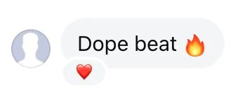Instagram DM: dope beat